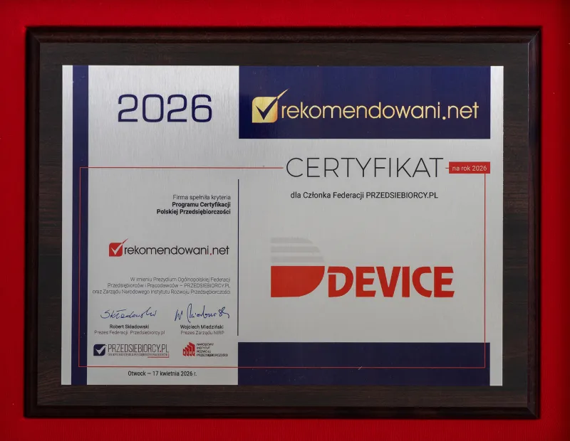 Zdobyte certyfikaty i nagrody